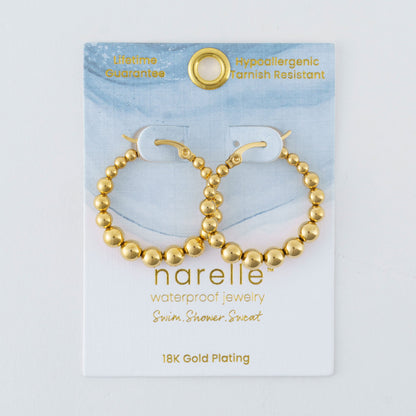 Narelle Waterproof Bubble Hoop Earrings