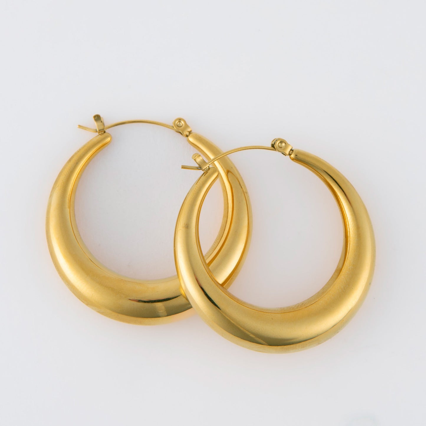 Narelle Waterproof Round Hoop Earrings