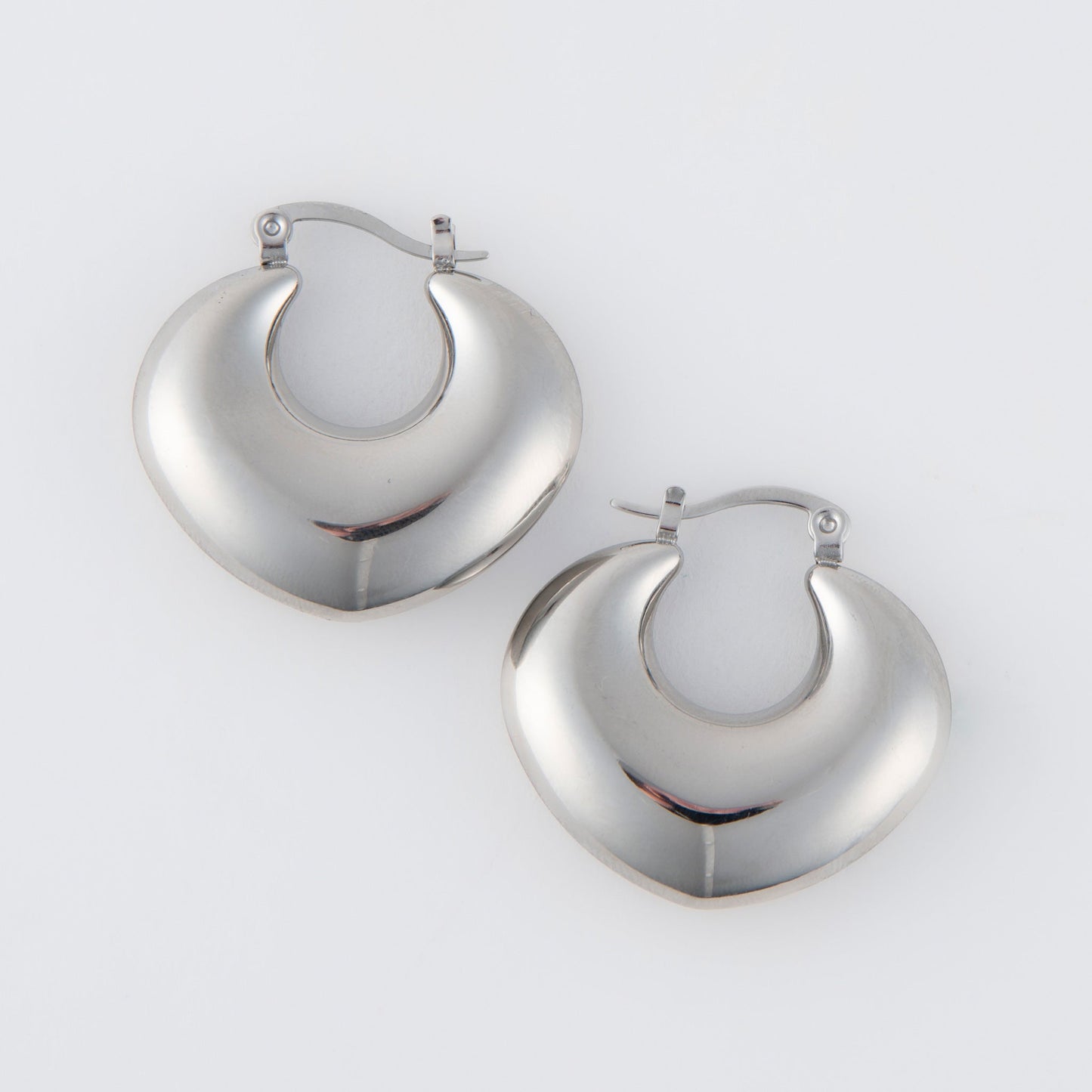 Narelle Waterproof Round Geo Hoop Earrings