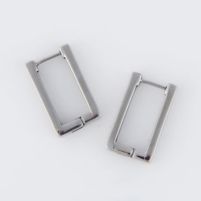 Narelle Waterproof Rectangle Hoop Earrings