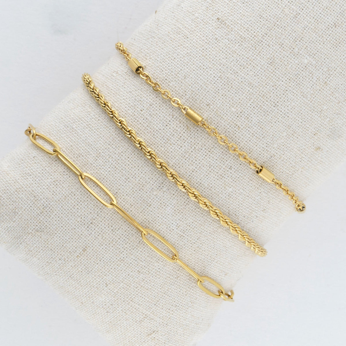 Narelle Waterproof Twisted Chain Bracelet Set – Howard