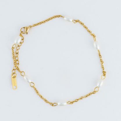 Narelle Waterproof Pearl Anklet