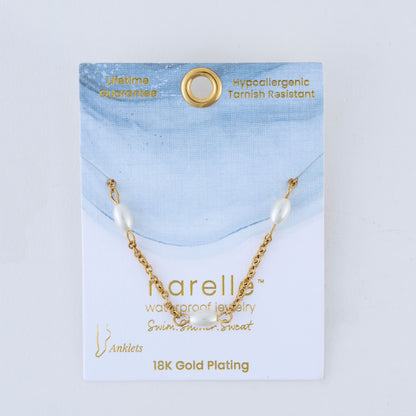 Narelle Waterproof Pearl Anklet