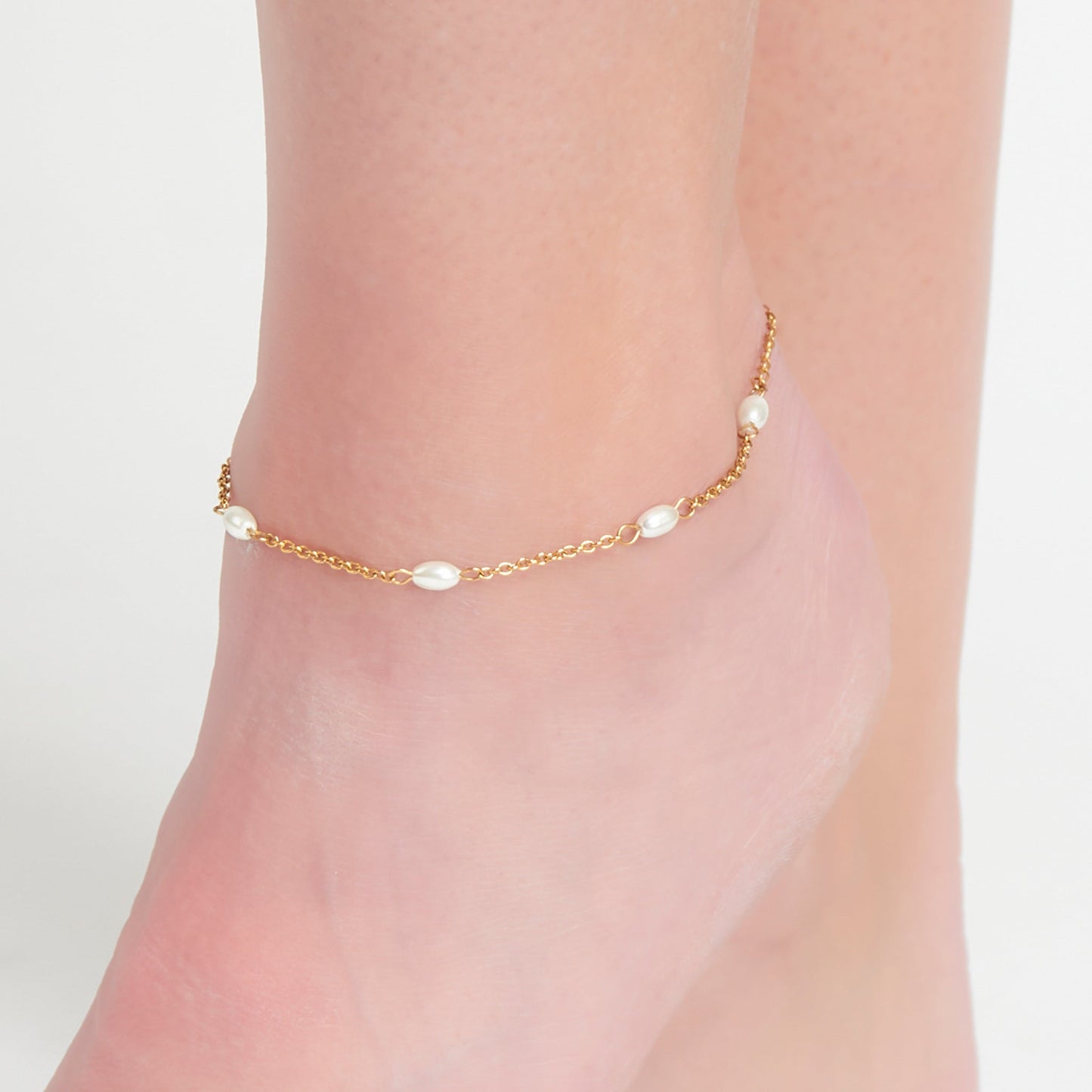 Narelle Waterproof Pearl Anklet