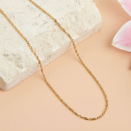 Narelle Waterproof Twisted Chain Necklace