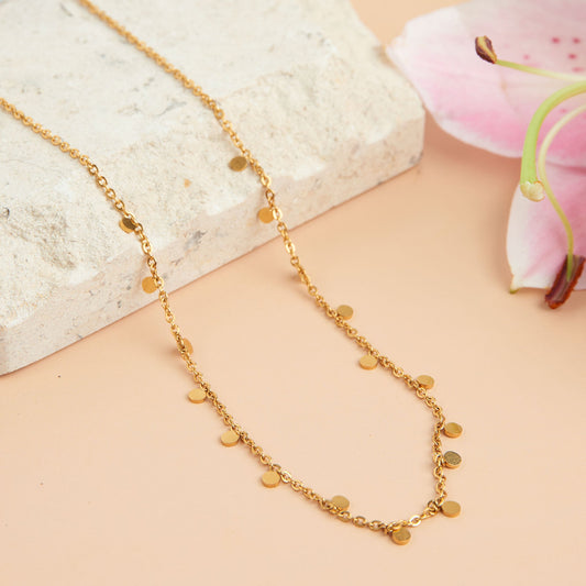 Narelle Waterproof Disc Chain Necklace