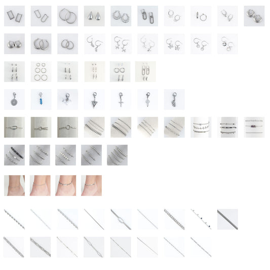 136 Piece All Silver Narelle Assortment