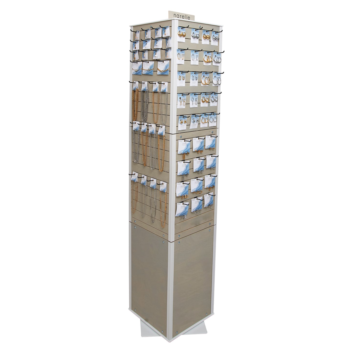 224 Piece Narelle 4 Sided Spinning Floor Fixture Display