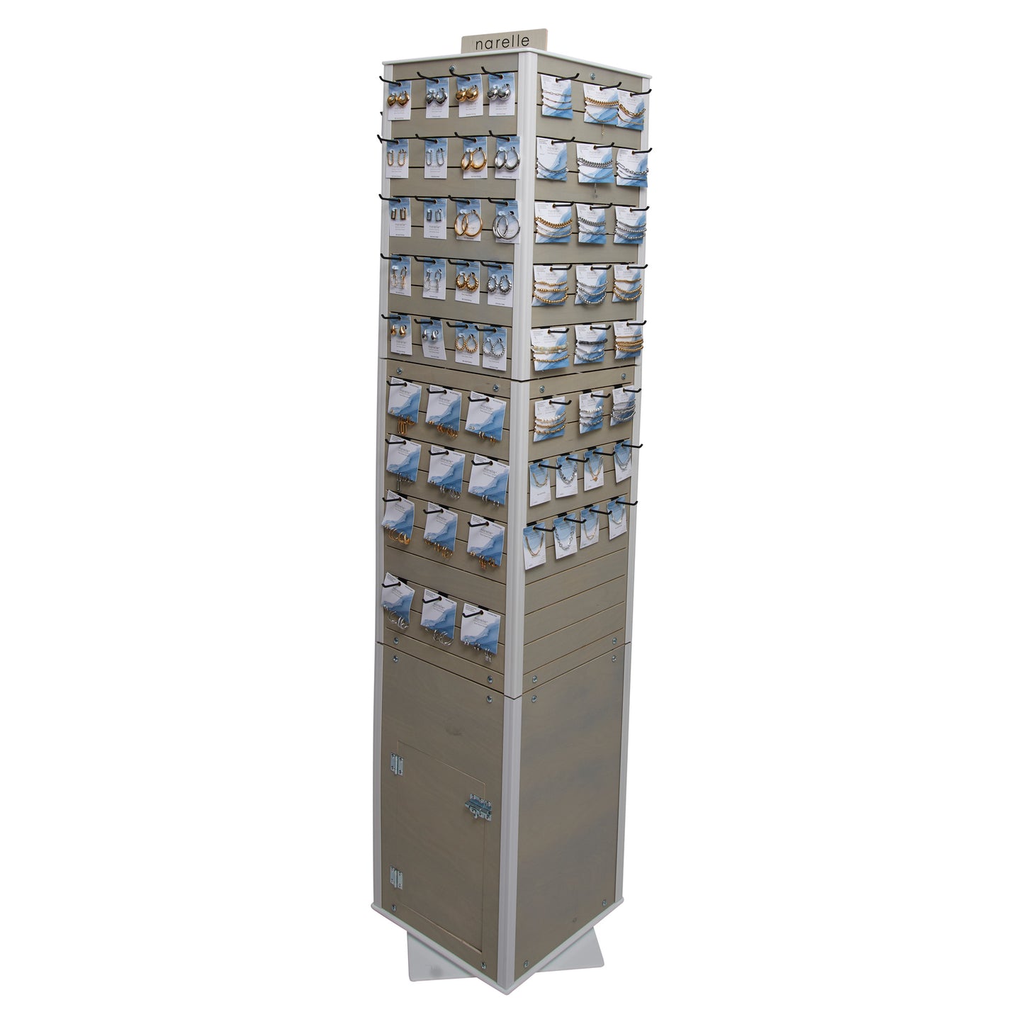 224 Piece Narelle 4 Sided Spinning Floor Fixture Display
