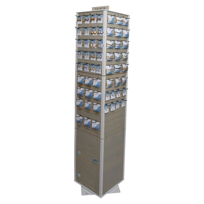 224 Piece Narelle 4 Sided Spinning Floor Fixture Display
