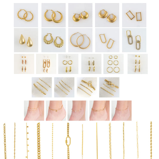 74 Piece Gold Narelle Waterproof Jewelry Assortment