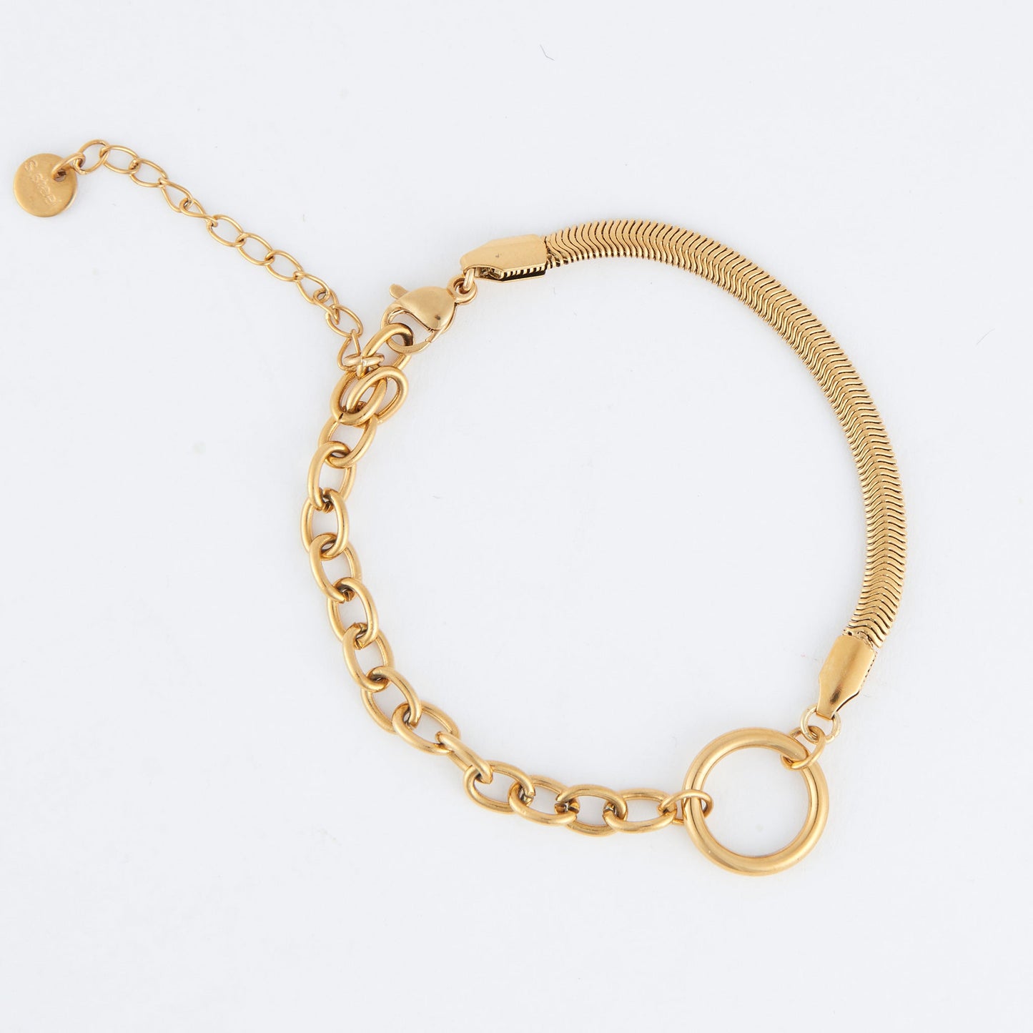 Narelle Waterproof Cable &  Snake Chain Bracelet