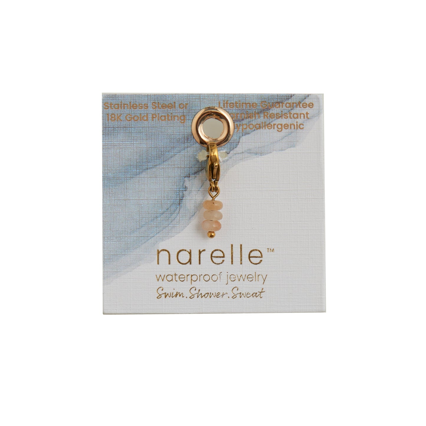 Narelle Waterproof Drop Bead Charm