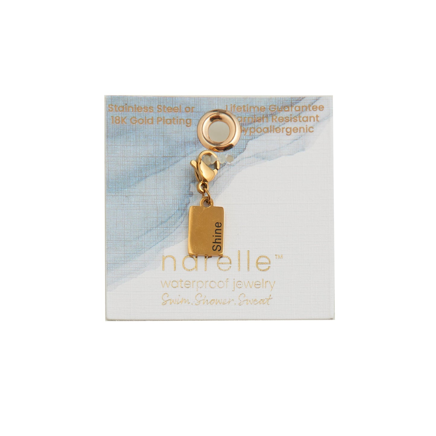 Narelle Waterproof Shine Tag Charm