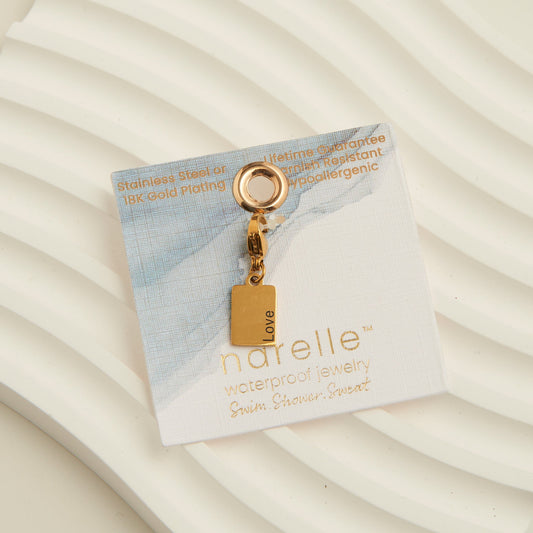Narelle Waterproof Love Tag Charm