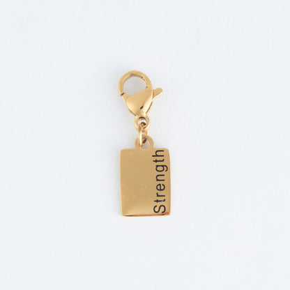 Narelle Waterproof Strength Tag Charm