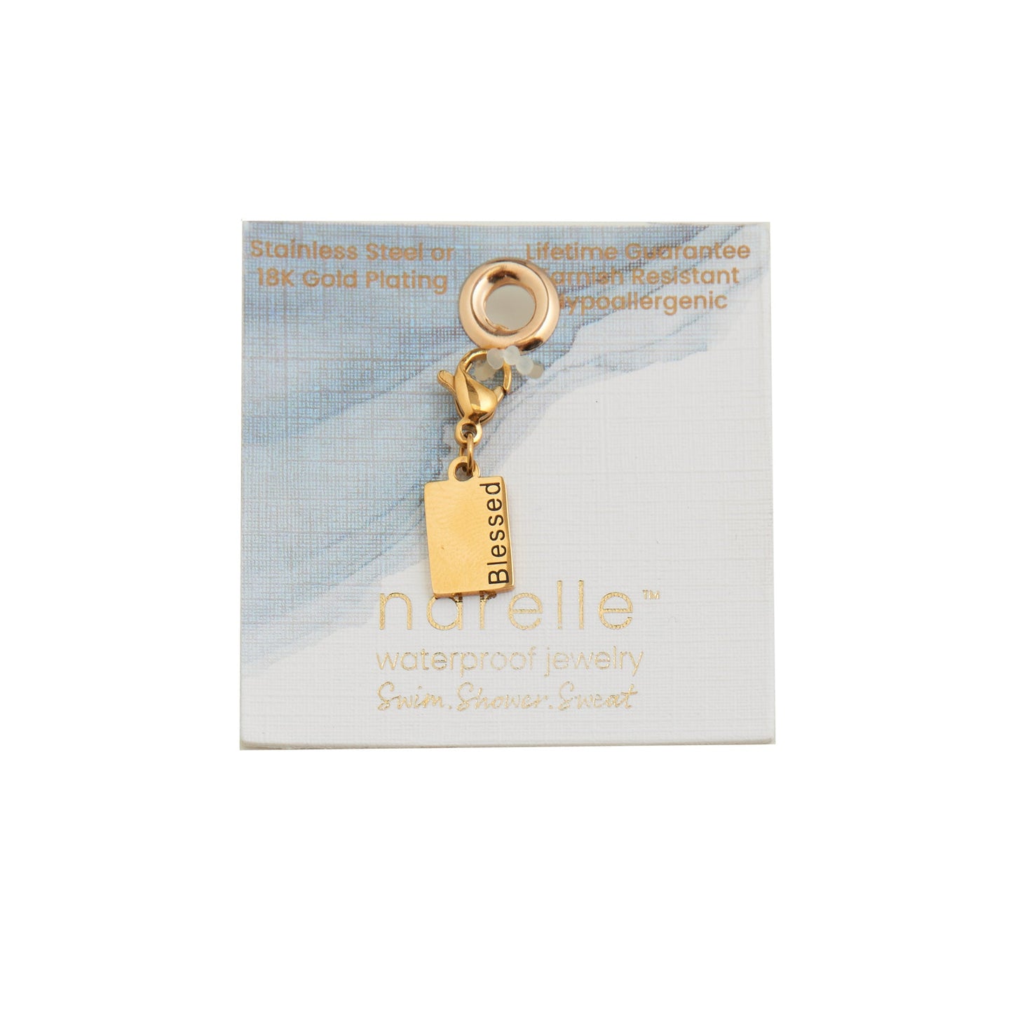 Narelle Waterproof Blessed Tag Charm