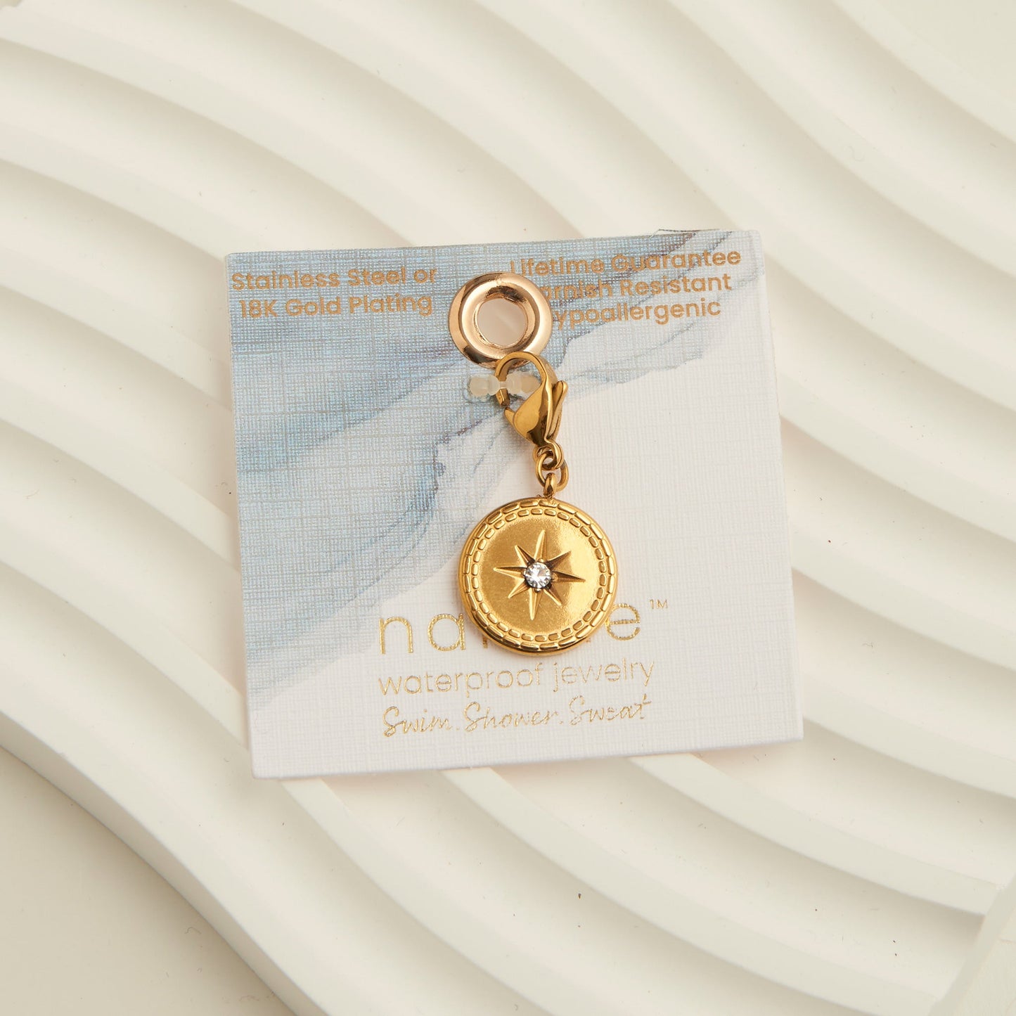 Narelle Waterproof Compass Charm