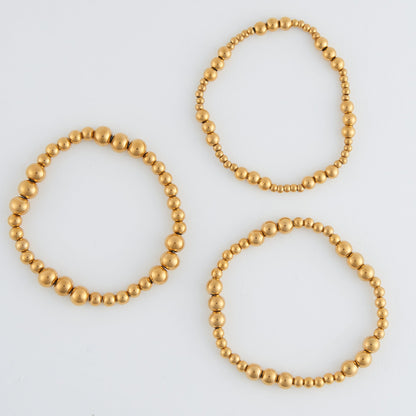 Narelle Waterproof Stretch Graduated Ball Bracelet Set