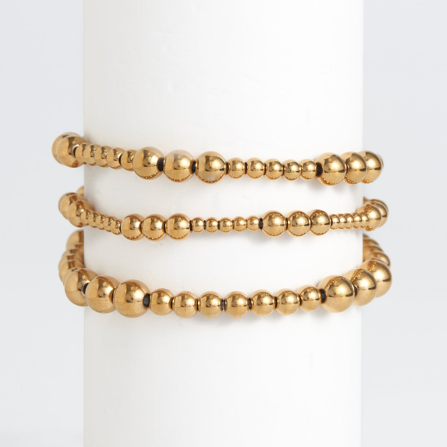 Narelle Waterproof Stretch Graduated Ball Bracelet Set