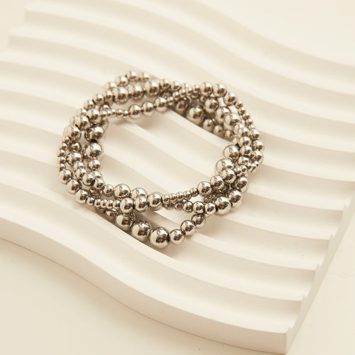 Narelle Waterproof Stretch Graduated Ball Bracelet Set