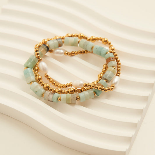 Narelle Waterproof Pearl Bracelet Set