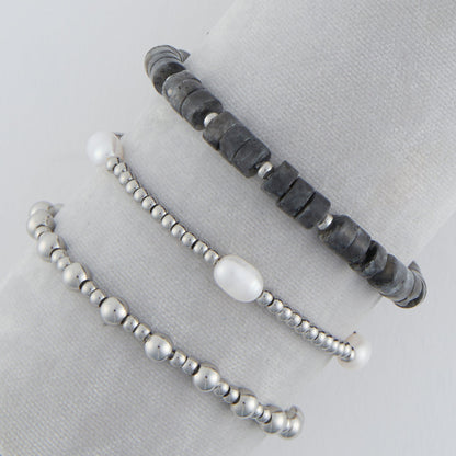 Narelle Waterproof Pearl Bracelet Set