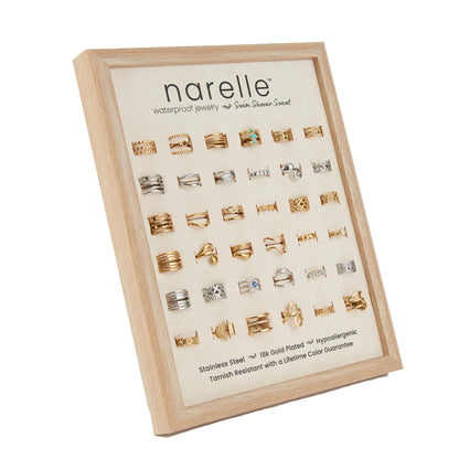 36 Piece Narelle Waterproof Rings Unit with Display