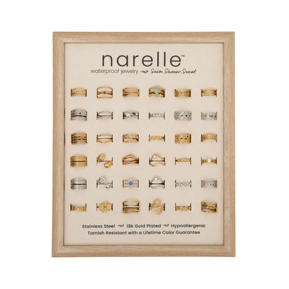 36 Piece Narelle Waterproof Rings Unit with Display