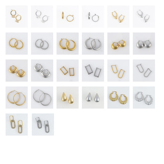 52 Piece Narelle Waterproof Earring Assortment