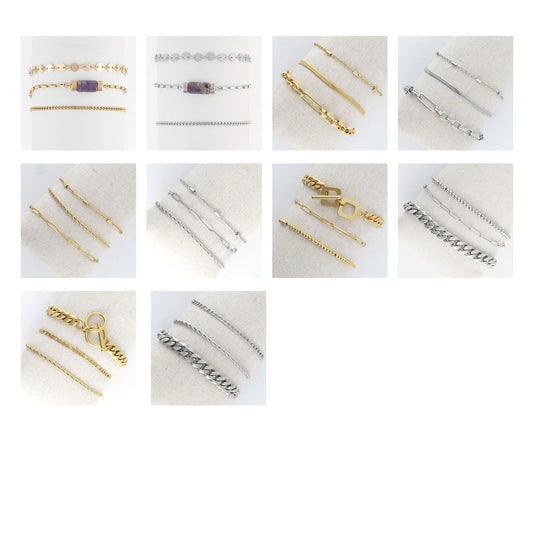 20 Piece Narelle Waterproof Bracelet Set Assortment