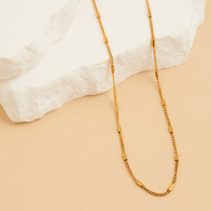 Narelle Waterproof Bar Satellite Chain Necklace