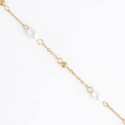 Narelle Waterproof Pearl and Bead Station Necklace
