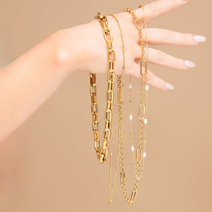 Narelle Waterproof Pearl and Bead Station Necklace