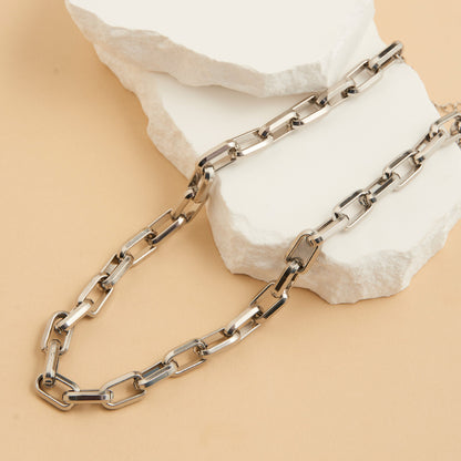 Narelle Waterproof Chunky Rectangle Link Chain Necklace