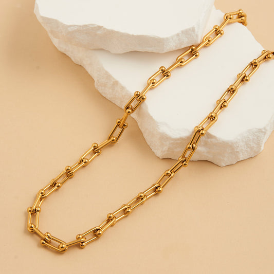 Narelle Waterproof Chunky U-Link Chain Necklace
