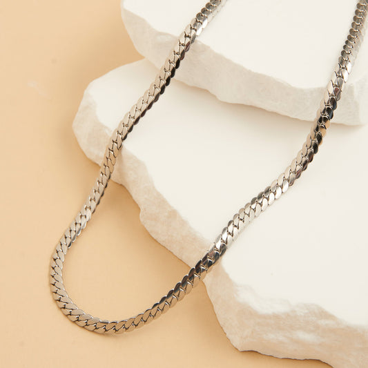 Narelle Waterproof Herringbone Chain Necklace