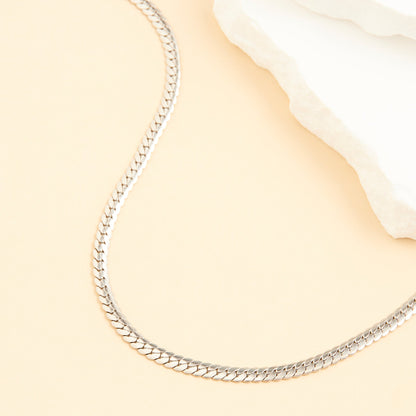 Narelle Waterproof Herringbone Chain Necklace