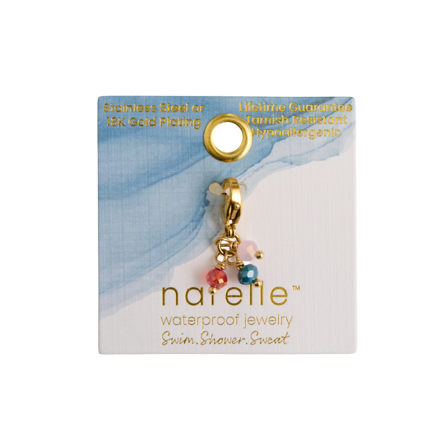 Narelle Waterproof Triple Bead Charm