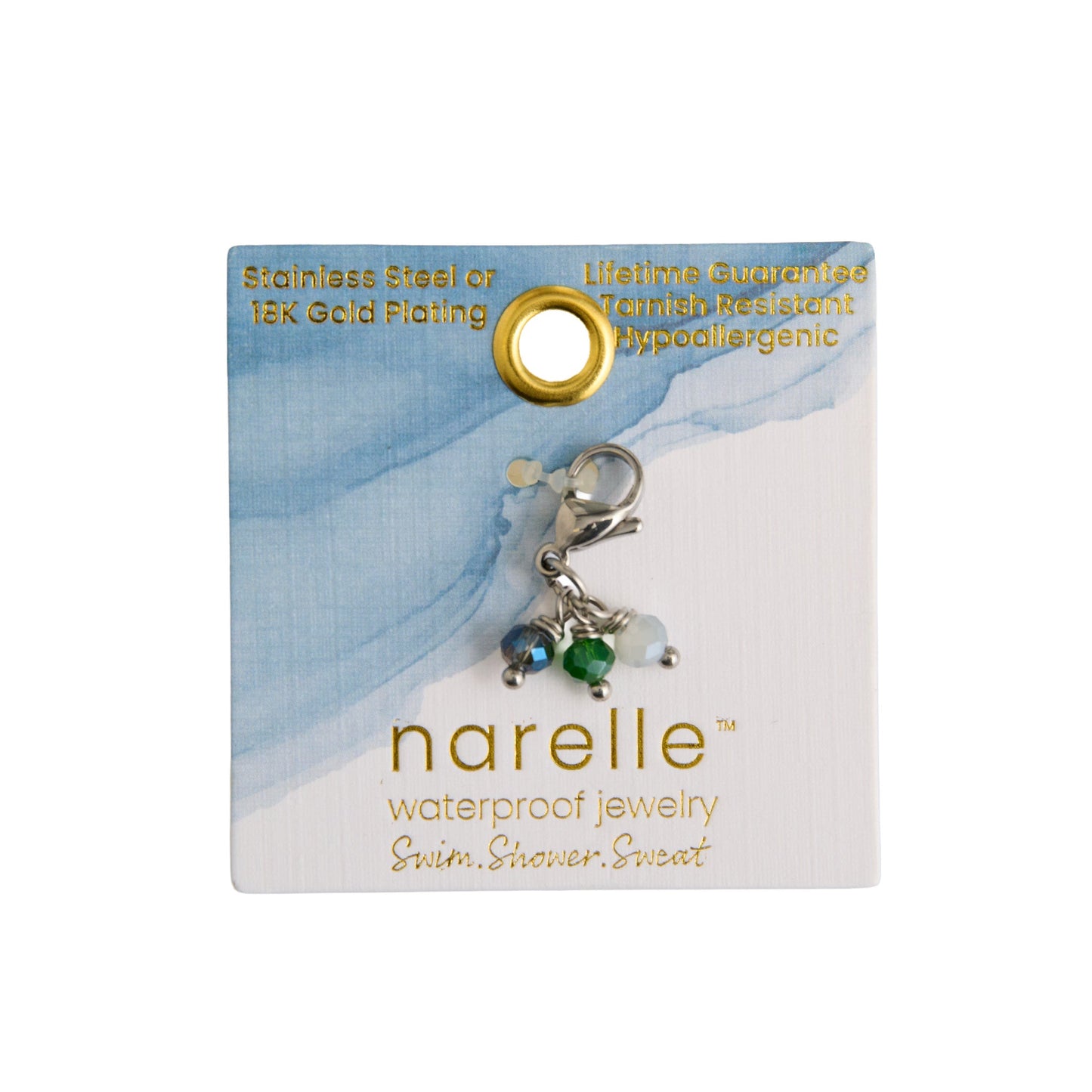 Narelle Waterproof Triple Bead Charm