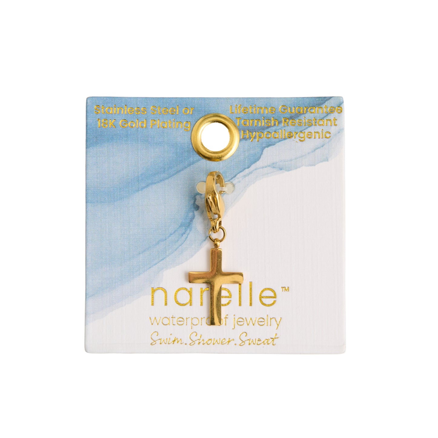 Narelle Waterproof Cross Charm