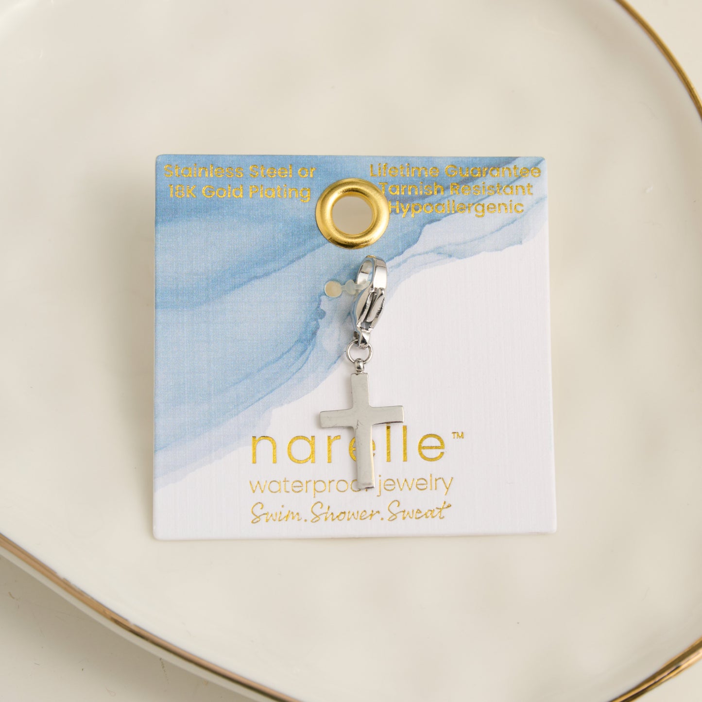 Narelle Waterproof Cross Charm