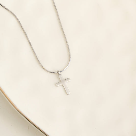Narelle Waterproof Dainty Cross Charm Necklace