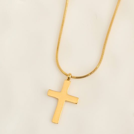 Narelle Waterproof Dainty Cross Charm Necklace