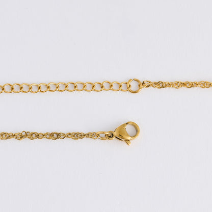 Narelle Waterproof Dainty Pave Cross Charm Necklace