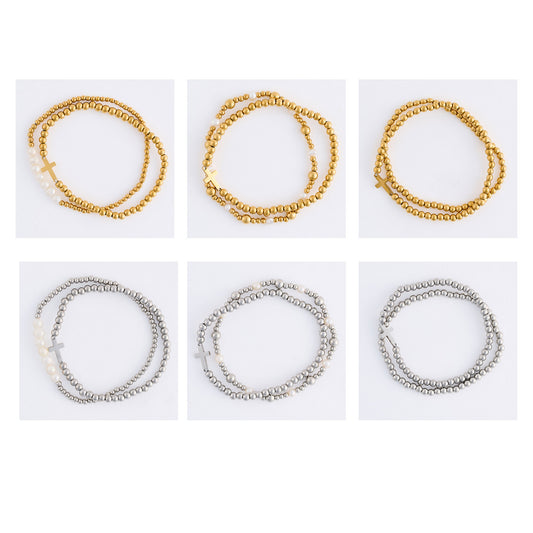 12 Piece Narelle Waterproof Cross Stretch Bracelet Set Assortment