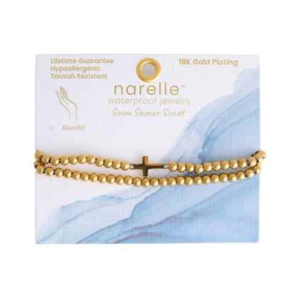 Narelle Waterproof Cross Stretch Bracelet Set