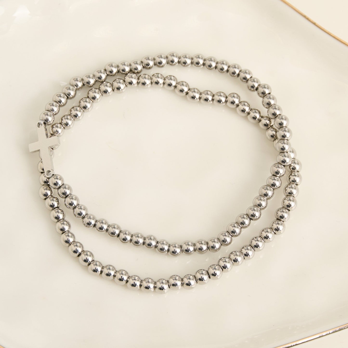 Narelle Waterproof Cross Stretch Bracelet Set
