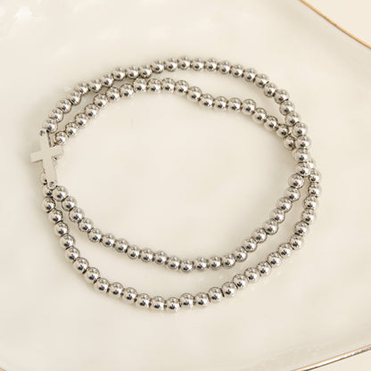 Narelle Waterproof Cross Stretch Bracelet Set
