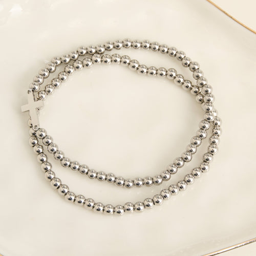 Narelle Waterproof Cross Stretch Bracelet Set